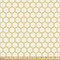 Ambesonne Yellow and White Fabric by The Yard, Hexagonal Pattern Honeycomb Beehive Simplistic Geometrical Monochrome, Decorative Fabric for Upholstery and Home Accents, 2 Yards, White Yellow